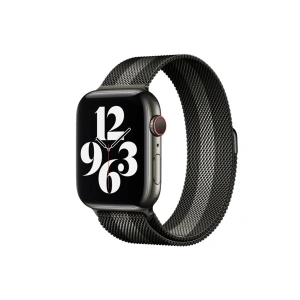 Apple Watch 38mm Metal Mıknatıslı Kordon - Siyah-Beyaz