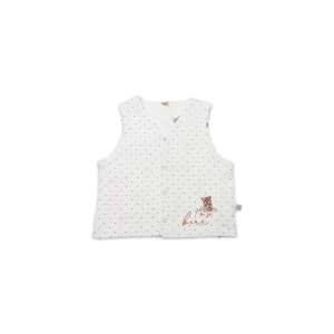 Bistyle I Am So Bear Çift Taraflı Bebe Yelek 18103 Bej Ekru