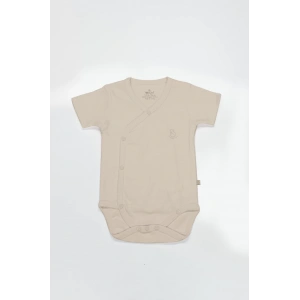 Bistyle Organik Natural Basic Style Kruvaze Yarım Kol Body Bs17101 Bej
