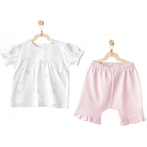 Cuddly Bunny Bear 2li Bebe Takım Pink