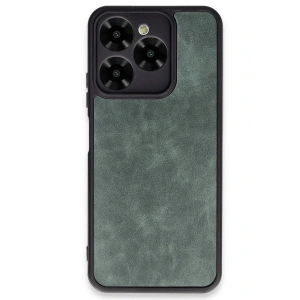 General Mobile Era 30 Kılıf Aras Deri Kapak - Koyu Yeşil