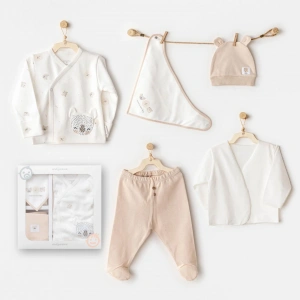 Happy Animals 5li Hastane Çıkışı Ekru