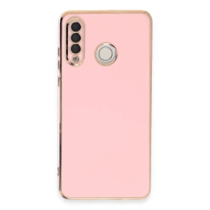 Huawei P30 Lite Kılıf Volet Silikon - Pembe