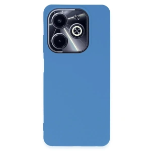 İnfinix Hot 40i Kılıf First Silikon - Mavi