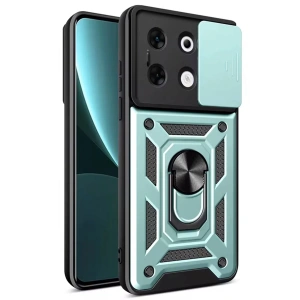 İnfinix Zero 30 5G Kılıf Pars Lens Yüzüklü Silikon - Yeşil