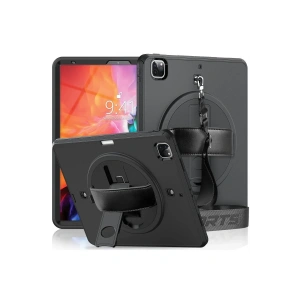 iPad Pro 12.9 (2021) Kılıf Strap-C Otterbox Tablet Kapak - Siyah