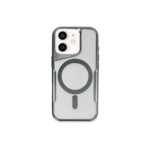 iPhone 11 Kılıf Boyi Magsafe Silikon Kapak - Yeşil