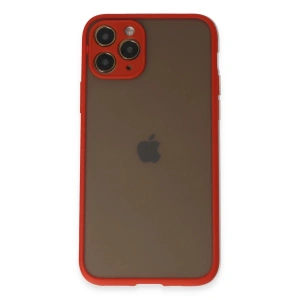 iPhone 11 Pro Kılıf Montreal Silikon Kapak - Kırmızı