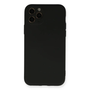 iPhone 11 Pro Kılıf Nano içi Kadife Silikon - Siyah