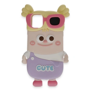 iPhone 12 Kılıf Poky Karakter Silikon Kapak - Desen 8