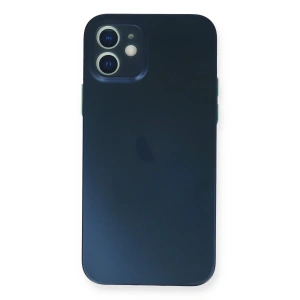 iPhone 12 Kılıf PP Ultra İnce Kapak - Mavi