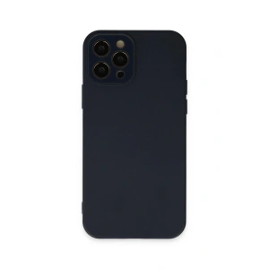 iPhone 12 Pro Kılıf Lansman Glass Kapak - Lacivert