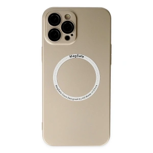 iPhone 12 Pro Max Kılıf Jack Magneticsafe Lens Silikon - Gold