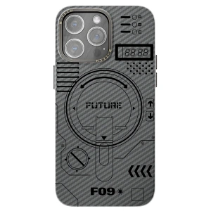 iPhone 12 Pro Max Kılıf Mekanik Magsafe Kapak - Füme - 3