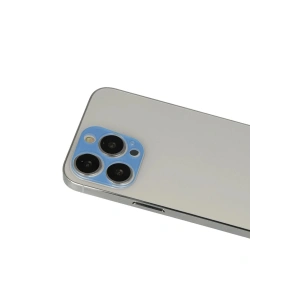 iPhone 12 Pro Max Rainbow Kamera Lens Koruma Cam - Mavi