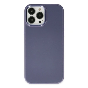 iPhone 13 Pro Kılıf Asya Deri Silikon - Mor