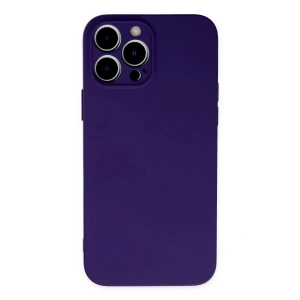 iPhone 13 Pro Kılıf Nano içi Kadife Silikon - Mor