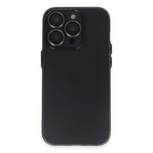 iPhone 13 Pro Max Kılıf Luko Lens Silikon - Siyah