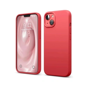 iPhone 14 Kılıf First Silikon - Kırmızı