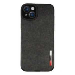 iPhone 14 Plus Kılıf Loop Deri Silikon - Siyah