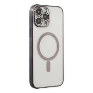 iPhone 14 Pro Kılıf Magneticsafe Lazer Silikon - Siyah