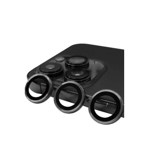 iPhone 15 Pro Max Raze Metal Kamera Lens - Titan Gri