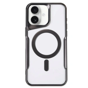 iPhone 16 Kılıf Boyi Magsafe Silikon Kapak - Siyah