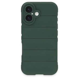 iPhone 16 Plus Kılıf Optimum Silikon - Koyu Yeşil