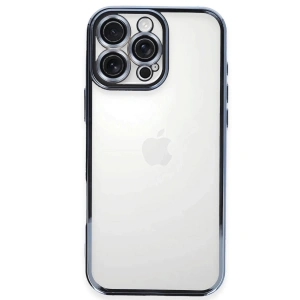 iPhone 16 Pro Kılıf Razer Lensli Silikon - Açık Mavi