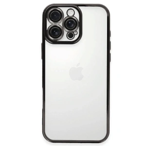 iPhone 16 Pro Max Kılıf Razer Lensli Silikon - Siyah