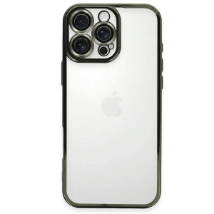 iPhone 16 Pro Max Kılıf Razer Lensli Silikon - Yeşil