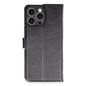 iPhone 16 Pro Max Kılıf Trend S Plus Kapaklı Kılıf - Siyah