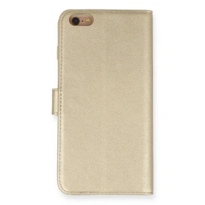 iPhone 6 Plus Kılıf Trend S Plus Kapaklı Kılıf - Gold