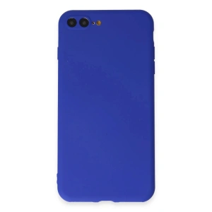 iPhone 7 Plus Kılıf First Silikon - Koyu Mavi