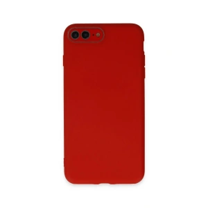 iPhone 7 Plus Kılıf Lansman Glass Kapak - Kırmızı