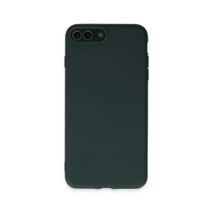 iPhone 7 Plus Kılıf Lansman Glass Kapak - Koyu Yeşil