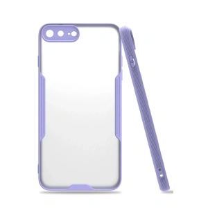 iPhone 7 Plus Kılıf Platin Silikon - Lila