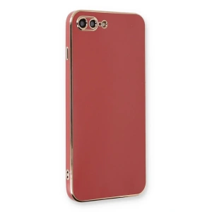 iPhone 7 Plus Kılıf Volet Silikon - Kırmızı