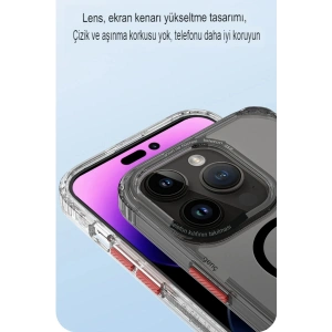 Joko iPhone 14 Pro Max Kılıf Ramos Magsafe Kapak - Derin Mor