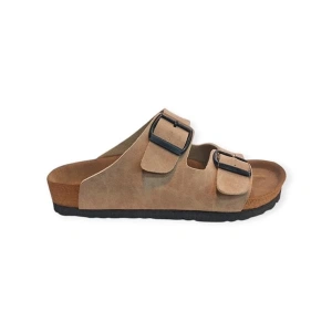 K15505 Mantar Taban Tam Ortapedik Kadın Terlik Bej