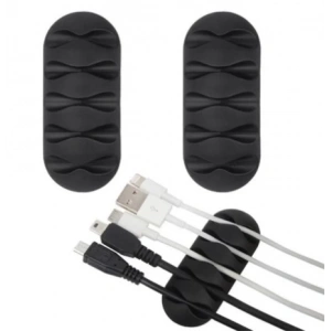 Kablo Tutucu 5 Kanallı 3lü Siyah