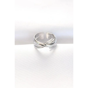Kalın Silver Renk Ayarlanabilir Yüzük
