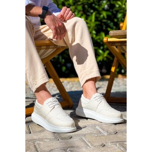 Kb-042  Kuback Bağcıklı Beyaz Günlük Erkek Ayakkabı