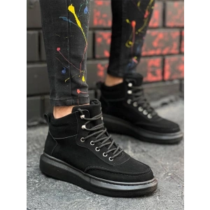 Kb-0994  Kuback Siyah Süet Siyah Yüksek Taban  Erkek Bilek Bot