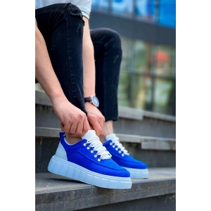 KB-X10 Kuback Sax Süet Beyaz Yüksek Taban Günlük Spor Ayakkabı