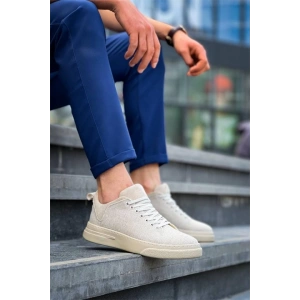 KB-X204 Kuback Bej Keten Bej Yüksek Taban Günlük Erkek Spor Ayakkabı