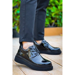 Kb-X3  Kuback  Siyah Rugan Siyah Taban  Bağcıklı  Günlük Erkek  Ayakkabı