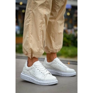 Kb-X500  Kuback  Beyaz Silwer  Bağcıklı  Günlük Erkek  Ayakkabı