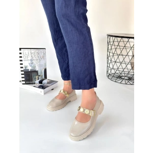 Okira Bej Rugan Oxford Ayakkabı