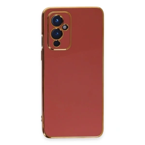 One Plus 9 Kılıf Volet Silikon - Kırmızı